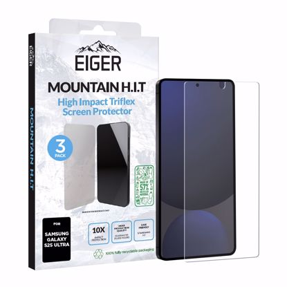 Picture of Eiger Eiger GRS Mountain H.I.T Screen Protector 3 Pack for Samsung S25 Ultra